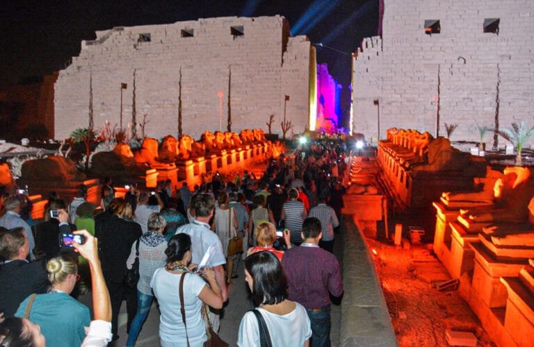 Sound and Light Show at Karnak Temple in Luxor